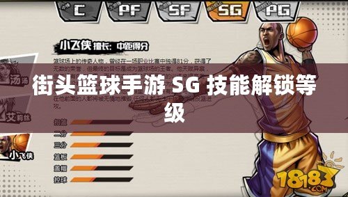 街頭籃球手游 SG 技能解鎖等級(jí)