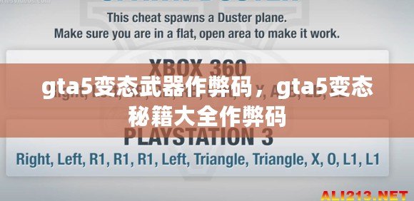 gta5變態武器作弊碼，gta5變態秘籍大全作弊碼