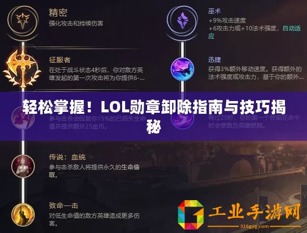 輕松掌握！LOL勛章卸除指南與技巧揭秘