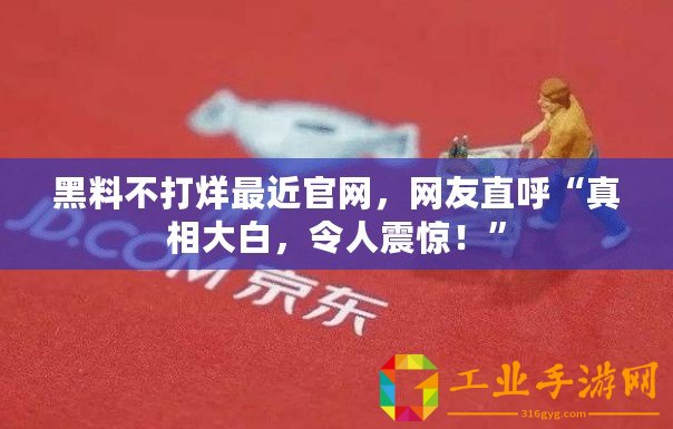 黑料不打烊最近官網，網友直呼“真相大白，令人震驚！”