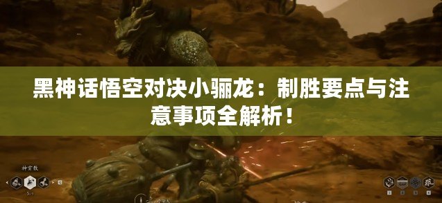 黑神話悟空對(duì)決小驪龍：制勝要點(diǎn)與注意事項(xiàng)全解析！