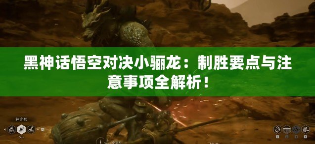 黑神話悟空對(duì)決小驪龍：制勝要點(diǎn)與注意事項(xiàng)全解析！